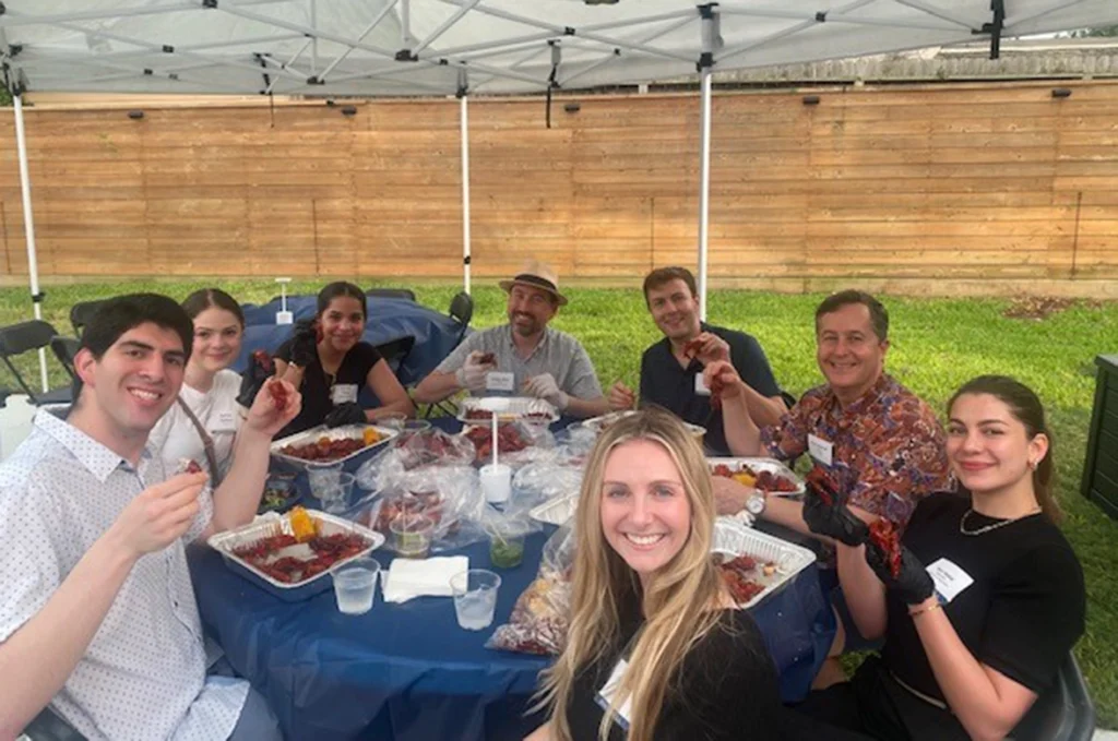 Bracewell Summer Associate Program Event Highlight: Crawfish Boil