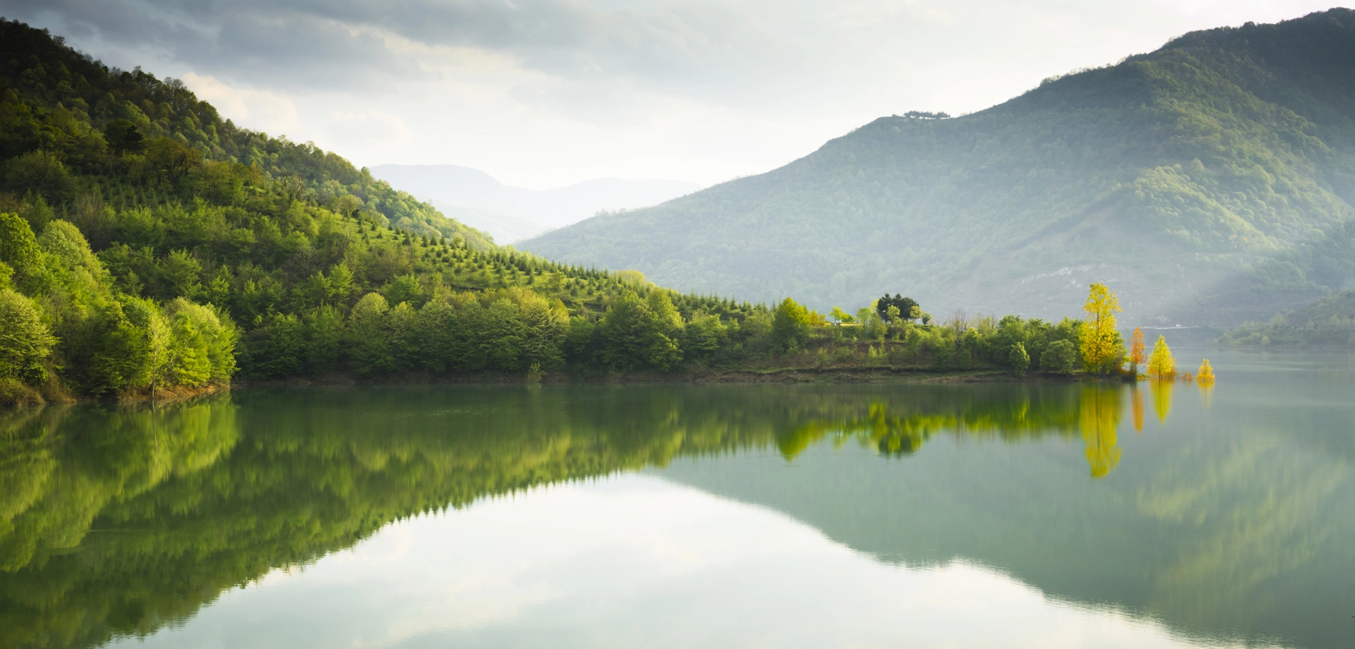 View over lake