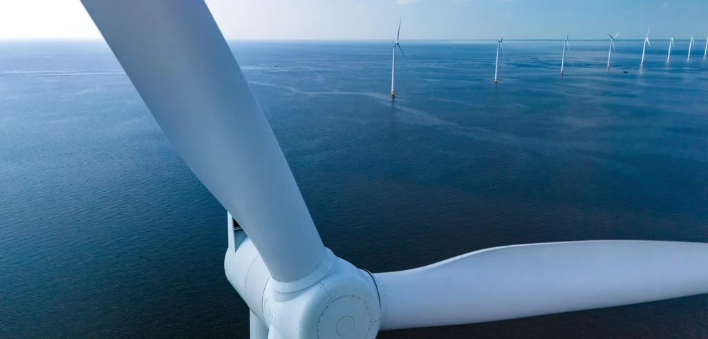 Windmills in the ocean