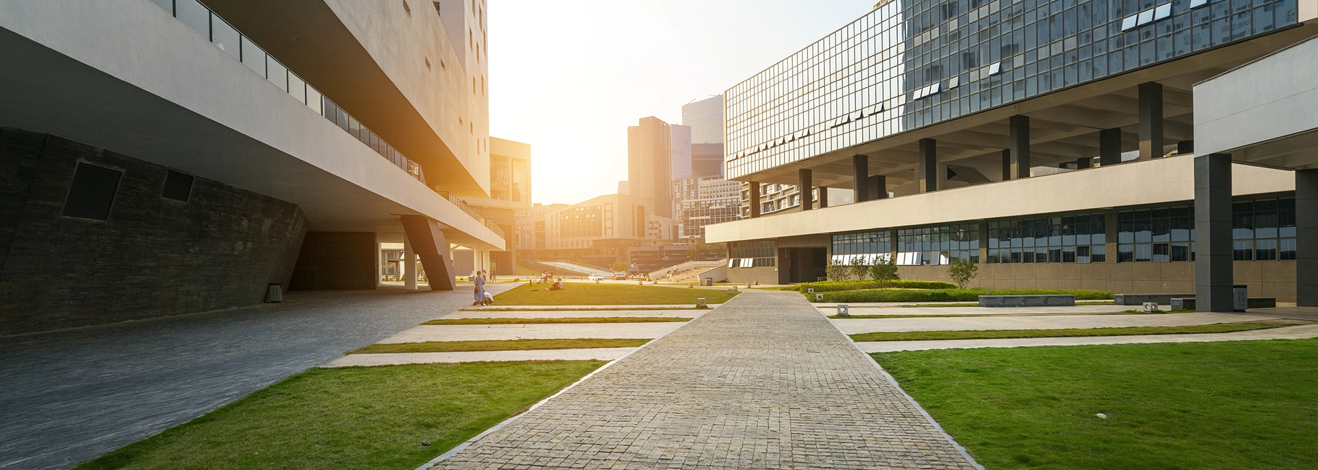 Bracewell Tax Exempt practice banner image, which shows some modern office buildings.